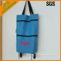 high quality oxford cloth foldable bag with wheels